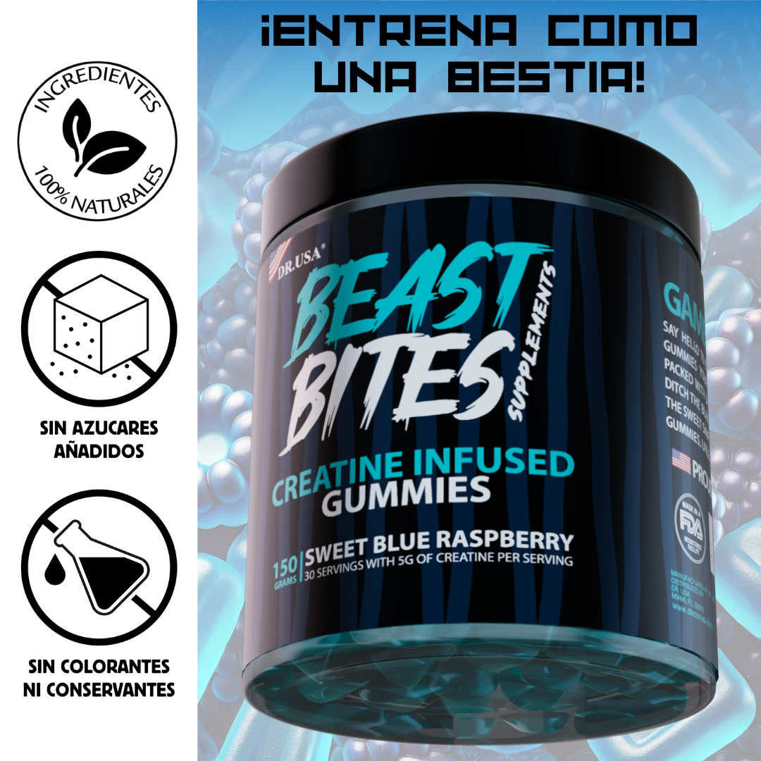 Beast Bites Gomitas de Creatina 150un.