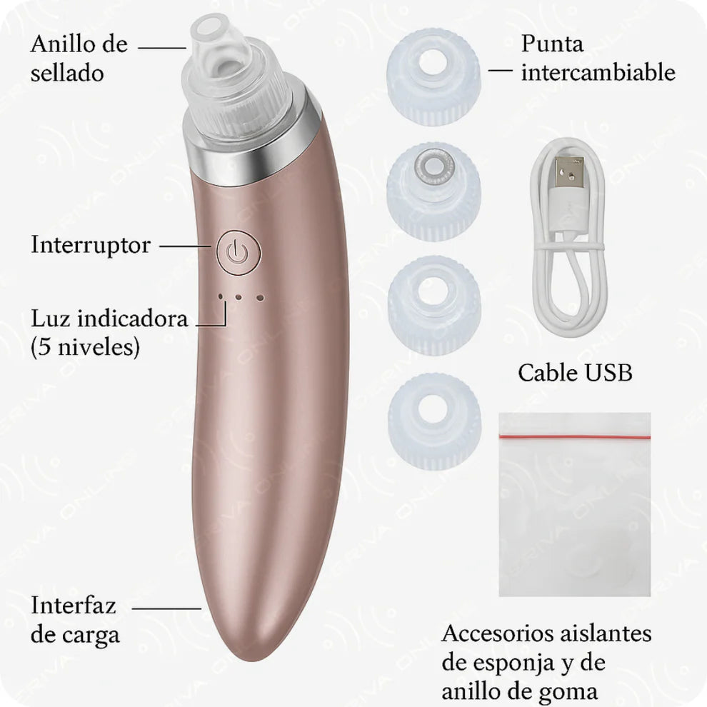Extractor de puntos negros 4 cabezales
