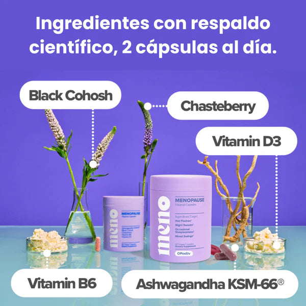 MENO™ Probióticos,Para Sintomas de Menopausia 60 Capsulas!