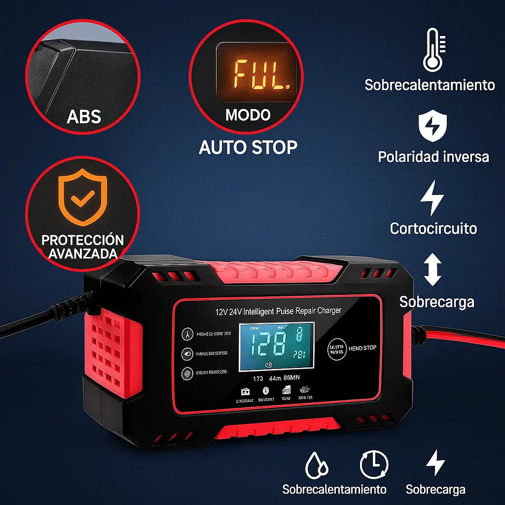 CARGADOR DE BATERIAS PARA AUTO