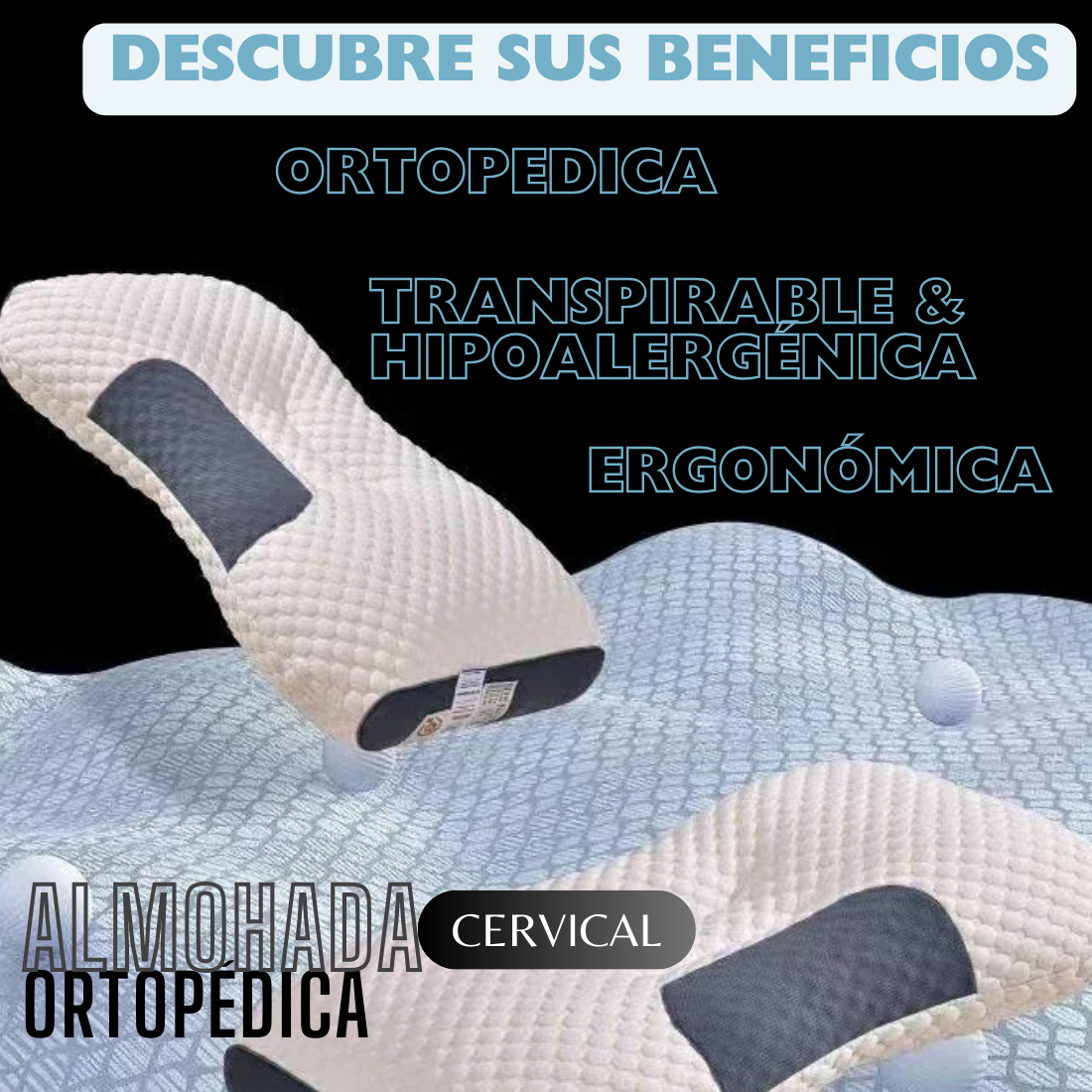 ALMOHADA CERVICAL ANTI DOLOR
