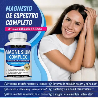🌟2x1 Magnesium Complex 1000 mg ORIGINAL 8 tipos de magnesio en 1🌿