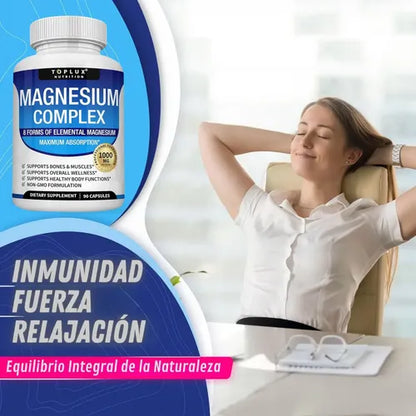 🌟2x1 Magnesium Complex 1000 mg ORIGINAL 8 tipos de magnesio en 1🌿