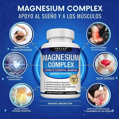 🌟2x1 Magnesium Complex 1000 mg ORIGINAL 8 tipos de magnesio en 1🌿