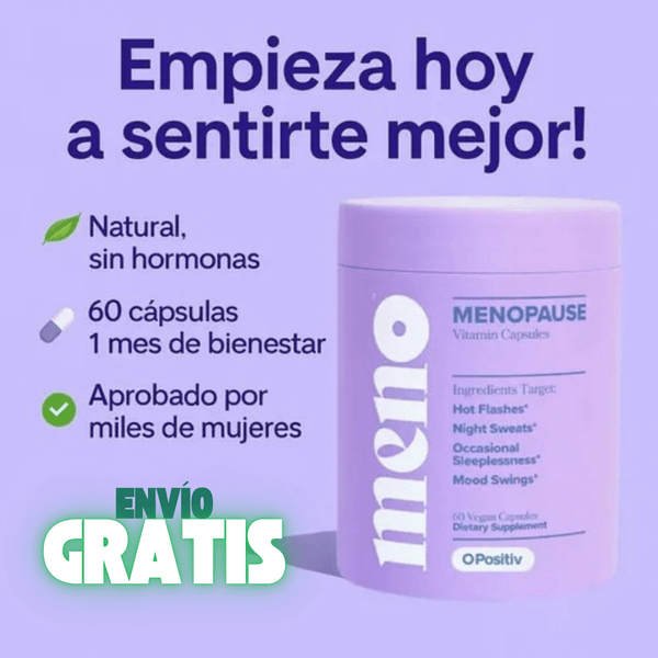 MENO™ Probióticos,Para Sintomas de Menopausia 60 Capsulas!