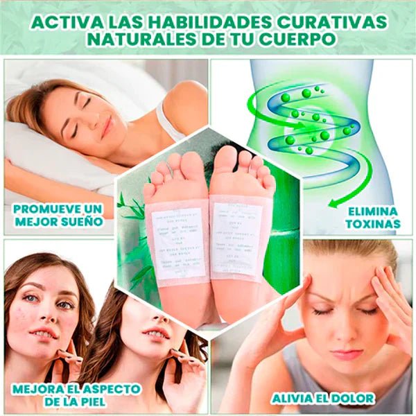 🔥 100 Parches Kinokis para pie