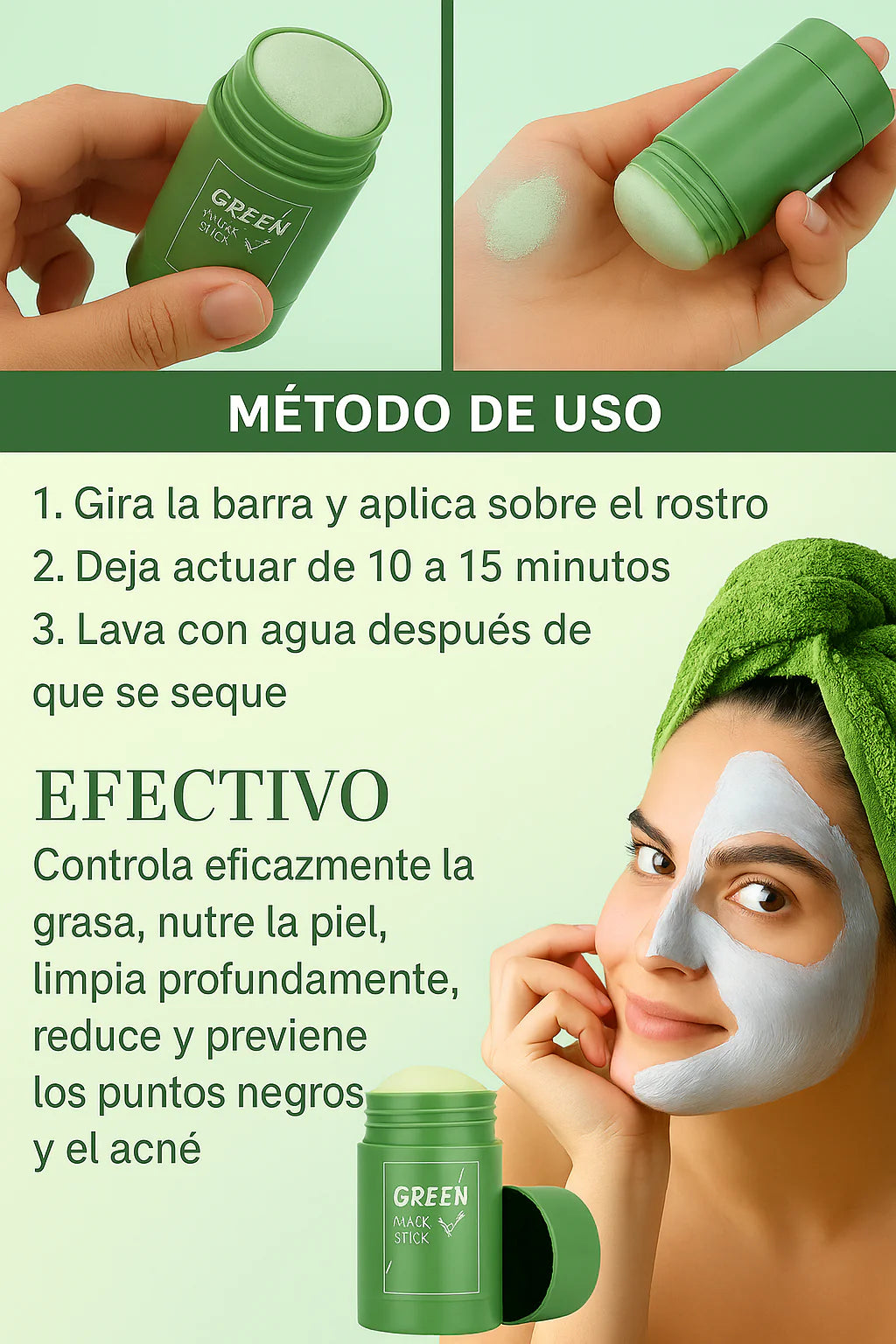 Green Mask Stick Mascarilla De Te Verde